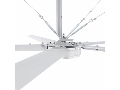 HVLS pramoninis lubinis ventiliatorius | Ø2,5 m | PMSM variklis | 0,28 kW | 230 V | 5 mentės | ES-BM730-8 HVLS pramoninis lubinis ventiliatorius | Ø2,5 m | PMSM variklis | 0,28 kW | 230 V | 5 mentės | ES-BM730-8