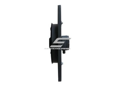 Ašinis sieninis ventiliatorius | paduodamo ir ištraukiamo oro srauto | D250 | 80 W | 1100 m³/h | 230 V | 375x375 mm | su flanšu | metalas | juodas 2