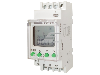 Modulinis | multifunkcinis | skaitmeninis savaitinis laikmatis | 2A | 220-240VAC/DC / 24-264VAC/DC | IP20 | DIN | Promfactor Baltic | FRT14 71 | 4772151003112
