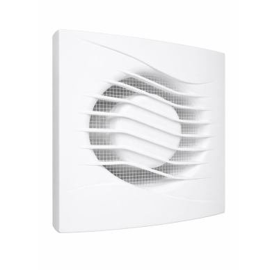 Axial exhaust fan with backdraft damper and timer | D125 | 220V | 170x151x52mm | short flange | plastic | white color | IPX4 Axial exhaust fan with backdraft damper and timer | D125 | 220V | 170x151x52mm | short flange | plastic | white color | IPX4