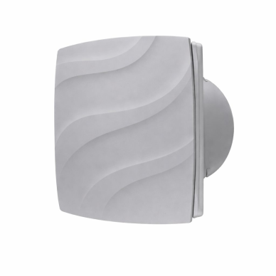 Axial exhaust fan with backdraft damper | D120 | 220V | 181x130x69mm | plastic | grey color | IP24 Axial exhaust fan with backdraft damper | D120 | 220V | 181x130x69mm | plastic | grey color | IP24