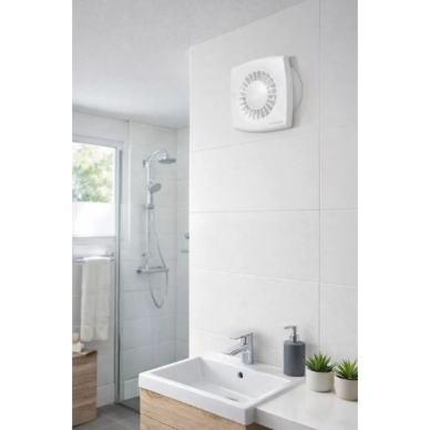Wentylator osiowy wyciągowy z zaworem zwrotnym i timerem | D120 | 220V | 181x130x69 mm | plastik | kolor biały | IP24 3 Wentylator osiowy wyciągowy z zaworem zwrotnym i timerem | D120 | 220V | 181x130x69 mm | plastik | kolor biały | IP24 3