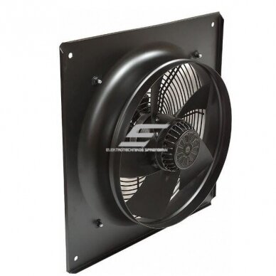 Axial wall fan | supply and exhaust airflow | D350 | 80 W | 1520 m³/h | 230 V | metal | black | YWF-6E-350 1