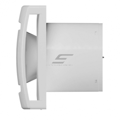 Axial fan with light and backdraft damper | D125 | 220V | 170×170×137 mm | plastic | white color | IP24 1 Axial fan with light and backdraft damper | D125 | 220V | 170×170×137 mm | plastic | white color | IP24 1