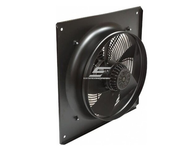 Ašinis sieninis ventiliatorius | paduodamo ir ištraukiamo oro srauto | D450 | 150 W | 2800 m³/h | 230 V | metalas | juodas | YWF-6E-450 1