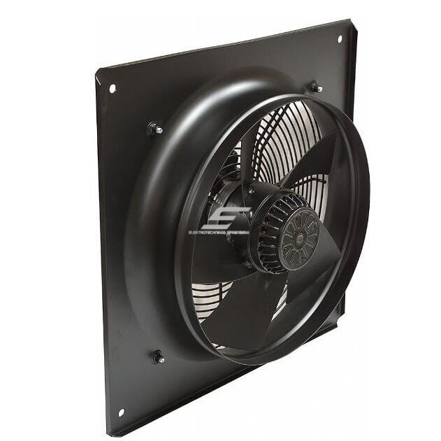 Axial wall fan | supply and exhaust airflow | D350 | 80 W | 1520 m³/h | 230 V | metal | black | YWF-6E-350 1