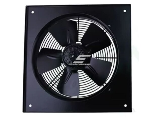 Ašinis sieninis ventiliatorius | paduodamo ir ištraukiamo oro srauto | D450 | 150 W | 2800 m³/h | 230 V | metalas | juodas | YWF-6E-450