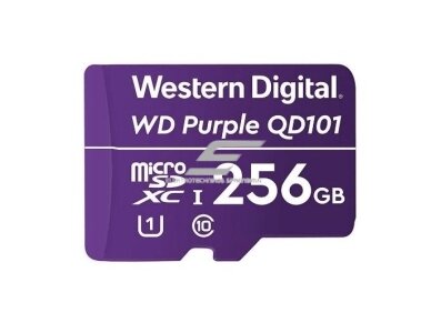 Atminties kortelė | microSD | 256GB | WD Purple | WDD256G1P0C Atminties kortelė | microSD | 256GB | WD Purple | WDD256G1P0C