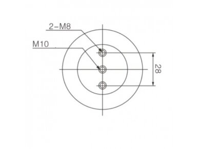 Atraminis izoliatorius | 12kV | M16 | 130x95mm | raudonas 3 Atraminis izoliatorius | 12kV | M16 | 130x95mm | raudonas 3