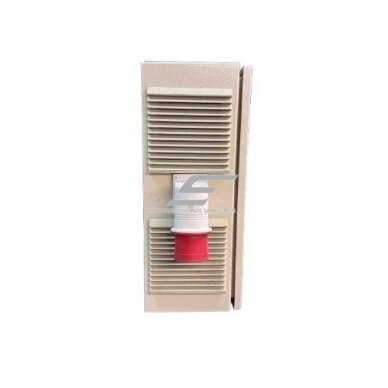 Updated electrical power distribution transit cabinet with modular equipment | 3P C 32A + 3P C 16A circuit breakers | 4P 63A leakage relay | 5P 32A industrial plug | 5P 16A + 5P 32A industrial sockets | Domestic double socket 230V 1 Updated electrical power distribution transit cabinet with modular equipment | 3P C 32A + 3P C 16A circuit breakers | 4P 63A leakage relay | 5P 32A industrial plug | 5P 16A + 5P 32A industrial sockets | Domestic double socket 230V 1