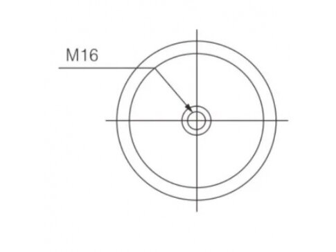 Atraminis izoliatorius | 12kV | M16 | 130x95mm | raudonas 2