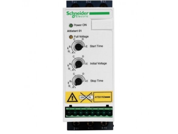 Švelnaus | minkšto paleidimo įrenginys | soft starteris | 22A | 7,5-11kW | 380V | Schneider Electric | ATS01N222QN Švelnaus | minkšto paleidimo įrenginys | soft starteris | 22A | 7,5-11kW | 380V | Schneider Electric | ATS01N222QN
