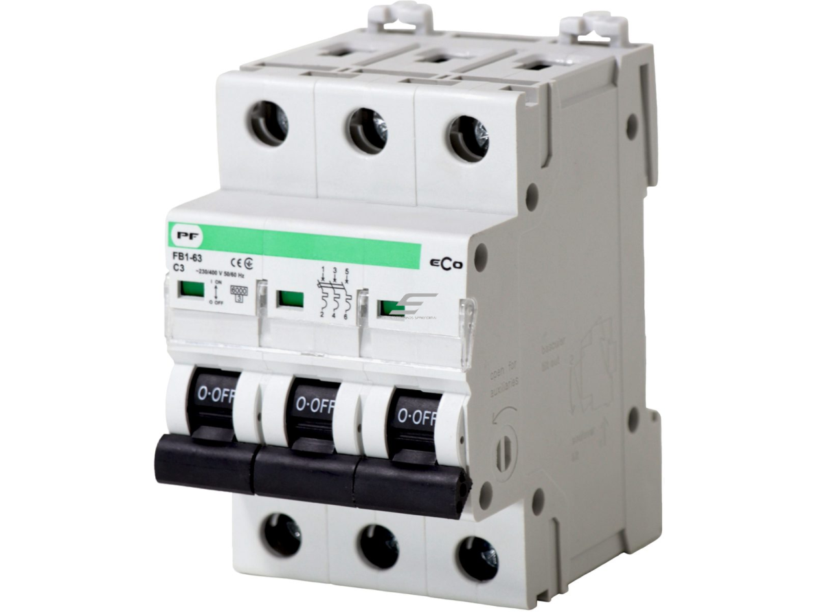 Modulinis automatinis jungiklis | 3P | 3A | C | 6kA | DIN | MCB | ECO FB1-63 | Promfactor Baltic | FB1C3003 | 4779040155129
