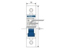 Modulinis apsauginis nuolatinės įtampos automatinis jungiklis saulės moduliams | 1P | 25A | 250VDC | DIN | TAIXI | E1P-DC250V-25A 1 Modulinis apsauginis nuolatinės įtampos automatinis jungiklis saulės moduliams | 1P | 25A | 250VDC | DIN | TAIXI | E1P-DC250V-25A 1