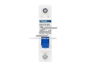 Modulinis apsauginis nuolatinės įtampos automatinis jungiklis saulės moduliams | 1P | 25A | 250VDC | DIN | TAIXI | E1P-DC250V-25A Modulinis apsauginis nuolatinės įtampos automatinis jungiklis saulės moduliams | 1P | 25A | 250VDC | DIN | TAIXI | E1P-DC250V-25A