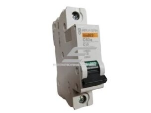 Modulinis automatinis jungiklis | 1P | 10A | C | 6kA | DIN | MCB | Merlin Gerin | Multi9 | C60a | 23850