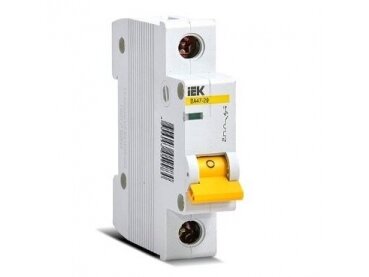 Modulinis automatinis jungiklis | 1P | 13A | C | 6kA | DIN | MCB | IEK | MVA30-1-013-C | 4606056339123