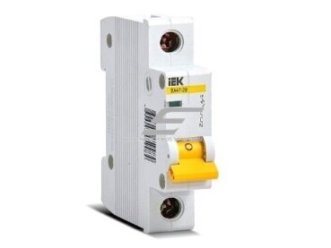 Modulinis automatinis jungiklis | 1P | 50A | C | 6kA | DIN | MCB | IEK | MVA30-1-050-C | 4606056351118 Modulinis automatinis jungiklis | 1P | 50A | C | 6kA | DIN | MCB | IEK | MVA30-1-050-C | 4606056351118