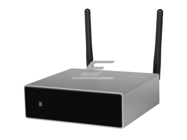 Wi-Fi ir Bluetooth garso stiprintuvas | 2x50W / 2x30W | 24VDC | 4-8Ω | 24bit/192kHz | 120x113x37mm