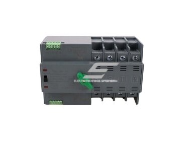 Modulinis rezervinis automatinis galios perjungiklis generatoriams | elektros energijos nepertraukiamam tiekimui | 4P | 230V | 100A | DIN Modulinis rezervinis automatinis galios perjungiklis generatoriams | elektros energijos nepertraukiamam tiekimui | 4P | 230V | 100A | DIN