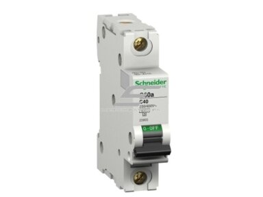 Modulinis automatinis jungiklis | 1P | 10A | C | 6kA | DIN | MCB | Schneider Electric | C60a | 28350SE Modulinis automatinis jungiklis | 1P | 10A | C | 6kA | DIN | MCB | Schneider Electric | C60a | 28350SE