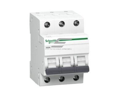 Modulinis automatinis jungiklis | 3P | 10A | C | 6kA | DIN | MCB | Schneider Electric | K60N | A9K02310 Modulinis automatinis jungiklis | 3P | 10A | C | 6kA | DIN | MCB | Schneider Electric | K60N | A9K02310