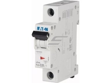 Modulinis automatinis jungiklis | 1P | 25A | C | 6kA | DIN | MCB | Eaton | PL6-C25/1 | 286535