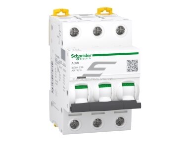 Modulinis automatinis jungiklis | 3P | 10A | C | 6kA | DIN | MCB | Schneider Electric | iC60N | A9F74310
