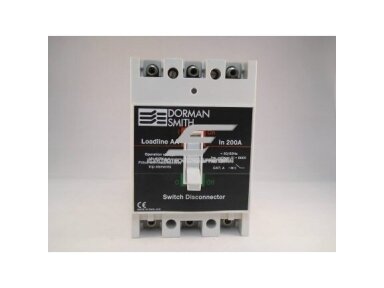 Pramoninis automatinis jungiklis | 3P | 200A | 660V | DORMAN SMITH | MB-AA/200/3