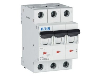 Modulinis automatinis jungiklis | 3P | 16A | C | 6kA | DIN | MCB | Eaton | PL6-C16/3 | 286601 Modulinis automatinis jungiklis | 3P | 16A | C | 6kA | DIN | MCB | Eaton | PL6-C16/3 | 286601