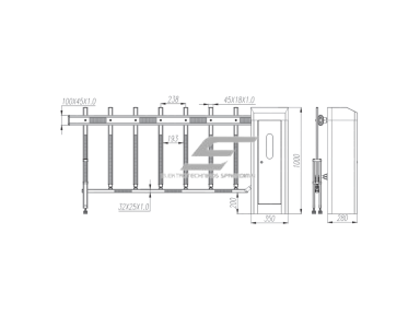 Automatinis kelio užtvaras | šlagbaumas su nuotoliniu valdymu | 6m | 80W | 230V | 433MHz | IP44 Automatinis kelio užtvaras | šlagbaumas su nuotoliniu valdymu | 6m | 80W | 230V | 433MHz | IP44