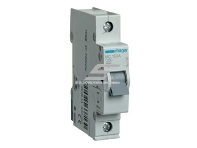 Modulinis automatinis jungiklis | 1P | 50A | C | 6kA | DIN | MCB | Hager | MC150A Modulinis automatinis jungiklis | 1P | 50A | C | 6kA | DIN | MCB | Hager | MC150A