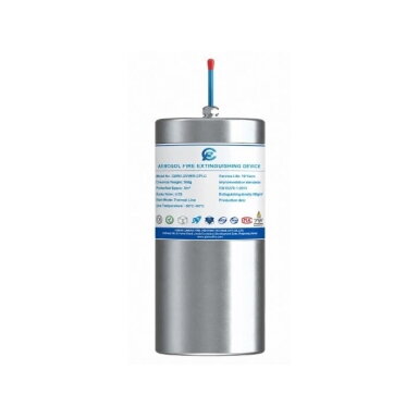 Automātiska aerosola ugunsdzēsības ierīce | 300g | aktivizācija pie 170°C / 5-24VDC | 3m³ Automātiska aerosola ugunsdzēsības ierīce | 300g | aktivizācija pie 170°C / 5-24VDC | 3m³
