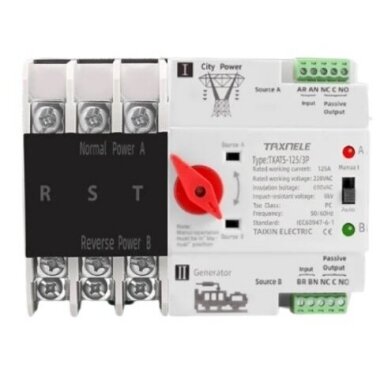 Backup automatic power switch for generators | uninterrupted power supply | 3P | 63A | 230V Backup automatic power switch for generators | uninterrupted power supply | 3P | 63A | 230V