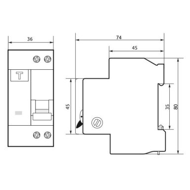 Modulārs | Diferenciālais automāts ar strāvas pārslodzes aizsardzību 2P | 40A | C | 6kA | 0,03A | AC tips | DIN | FAP6-AC Promfactor Baltic FAP06C40030AC Modulārs | Diferenciālais automāts ar strāvas pārslodzes aizsardzību 2P | 40A | C | 6kA | 0,03A | AC tips | DIN | FAP6-AC Promfactor Baltic FAP06C40030AC