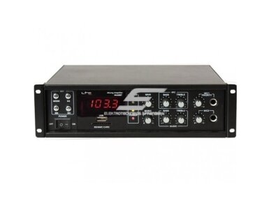 Audio muzikos stiprintuvas | 100V / 8 omų | 50 / 80W | įmontuojamas | USB / Bluetooth | LTC | PAA80BT