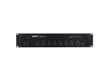 Audio muzikos stiprintuvas | 100V | 120W RMS | su mikšeriu | įmontuojamas | BST | UPA120