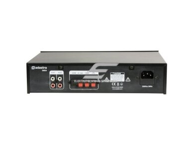Audio muzikos stiprintuvas | 100V | 25W | su Bluetooth / FM / USB grotuvu | Adastra | DM25 1 Audio muzikos stiprintuvas | 100V | 25W | su Bluetooth / FM / USB grotuvu | Adastra | DM25 1