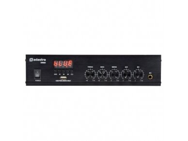 Audio muzikos stiprintuvas | 100V | su mikšeriu | Bluetooth | Adastra | DM60 1 Audio muzikos stiprintuvas | 100V | su mikšeriu | Bluetooth | Adastra | DM60 1