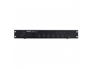 Audio muzikos stiprintuvas | 100V | 60W RMS | su mikšeriu | įmontuojamas | BST | UPA60 Audio muzikos stiprintuvas | 100V | 60W RMS | su mikšeriu | įmontuojamas | BST | UPA60