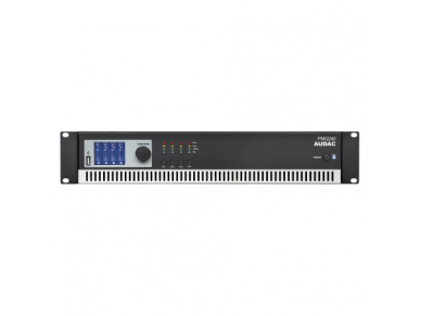 Audio muzikos stiprintuvas | 4 kanalų | 100V | 4x240W | SU DSP | įmontuojamas | Audac | PMQ240 Audio muzikos stiprintuvas | 4 kanalų | 100V | 4x240W | SU DSP | įmontuojamas | Audac | PMQ240