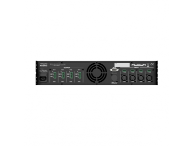 Audio muzikos stiprintuvas | 4 kanalų | 100V | 4x240W | SU DSP | įmontuojamas | Audac | PMQ240 1