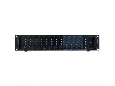 Audio muzikos stiprintuvas | 100V | 4x120W | 4 zonų | 8 kanalų | su mikšeriu | įmontuojamas | Audiophony | ZONEAMP4120