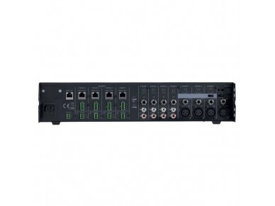 Audio muzikos stiprintuvas | 100V | 4x120W | 4 zonų | 8 kanalų | su mikšeriu | įmontuojamas | Audiophony | ZONEAMP4120 1