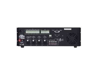 Audio muzikos stiprintuvas | 100V | 350W | 5 zonų | su mikšeriu | įmontuojamas | BST | UPC350 1