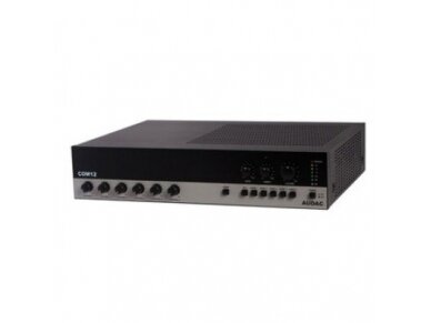 Audio muzikos stiprintuvas | 100V | 120W | su mikšeriu | Audac | COM12 Audio muzikos stiprintuvas | 100V | 120W | su mikšeriu | Audac | COM12