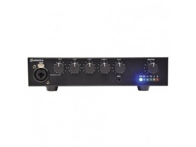 Audio muzikos stiprintuvas | 100V | 60W | 5 kanalų | su mikšeriu | Adastra | UA60 Audio muzikos stiprintuvas | 100V | 60W | 5 kanalų | su mikšeriu | Adastra | UA60