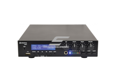 Audio muzikos stiprintuvas | 100V | 60W | su mikšeriu ir grotuvu | Adastra | UM60