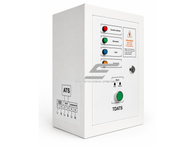 Automatinio perjungimo (ATS) valdiklis generatoriui | 7kW | 380V | automatinis paleidimas ir rezervinio maitinimo perjungimas Automatinio perjungimo (ATS) valdiklis generatoriui | 7kW | 380V | automatinis paleidimas ir rezervinio maitinimo perjungimas