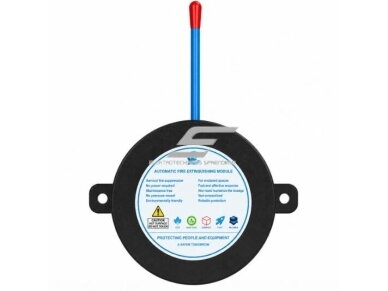 Automatinis aerozolinis gaisro gesinimo įrenginys | 15g | 170°C aktyvacija | 0,15m³ | elektros spintoms Automatinis aerozolinis gaisro gesinimo įrenginys | 15g | 170°C aktyvacija | 0,15m³ | elektros spintoms